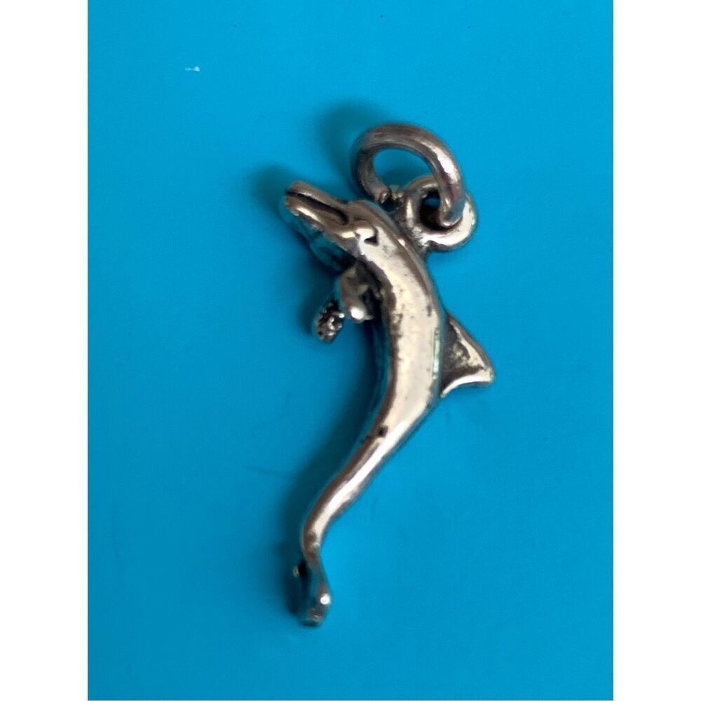 Dolphin Sterling Silver Jewelry Charm #sea life #dolphin #beach